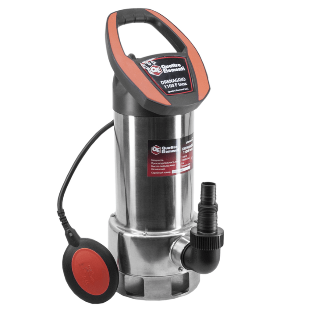 ปั๊ม Quattro Elementi Drenaggio 1100 F Inox