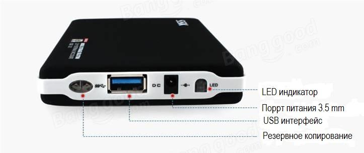 connecteurs de disque dur externe