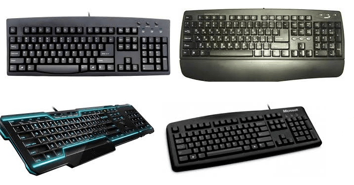 types de claviers pour pc