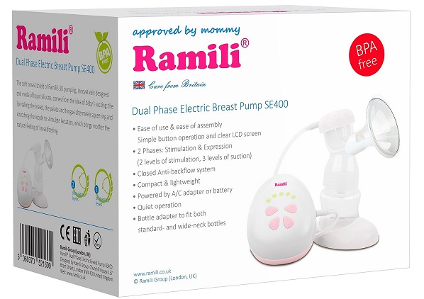 مضخة الثدي الكهربائية Ramili Baby SE400