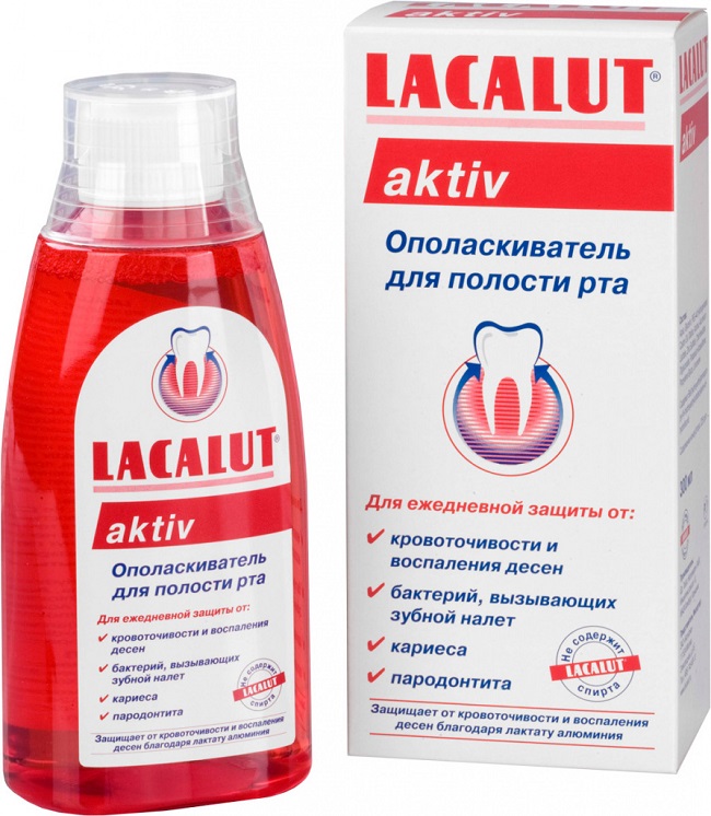 bain de bouche pour parodontite et gingivite LACALUT Active